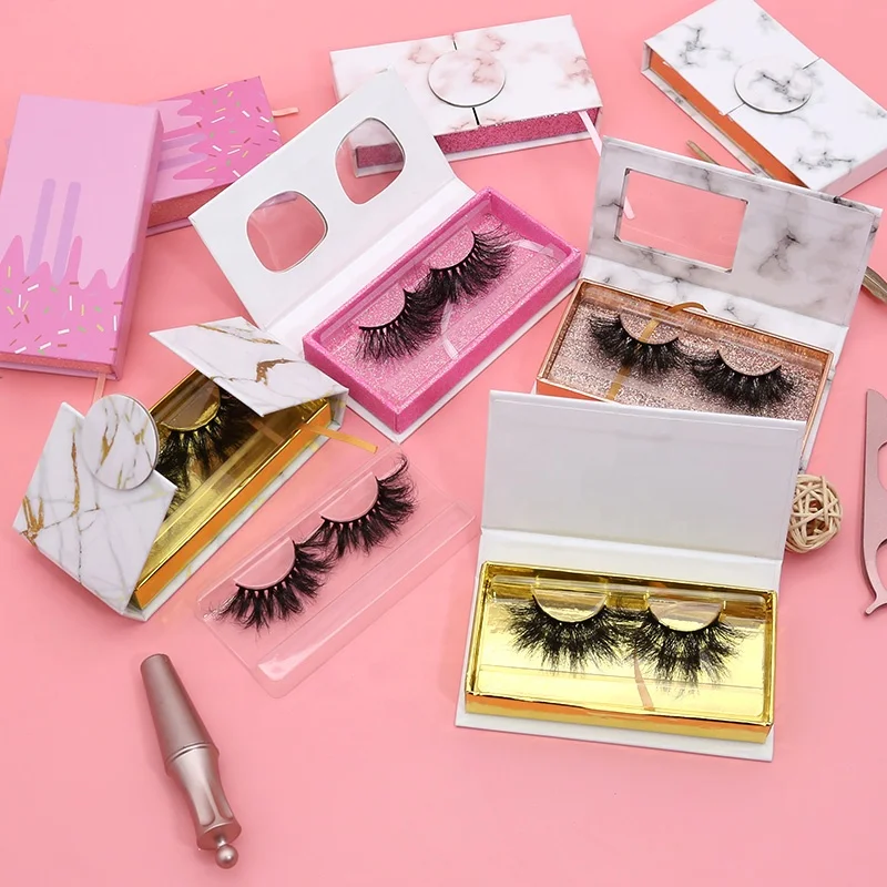 

Factory Wholesale Lashes 3D Mink Eyelashes Custom packaging Box Own Logo Brand Lashes Vendors
