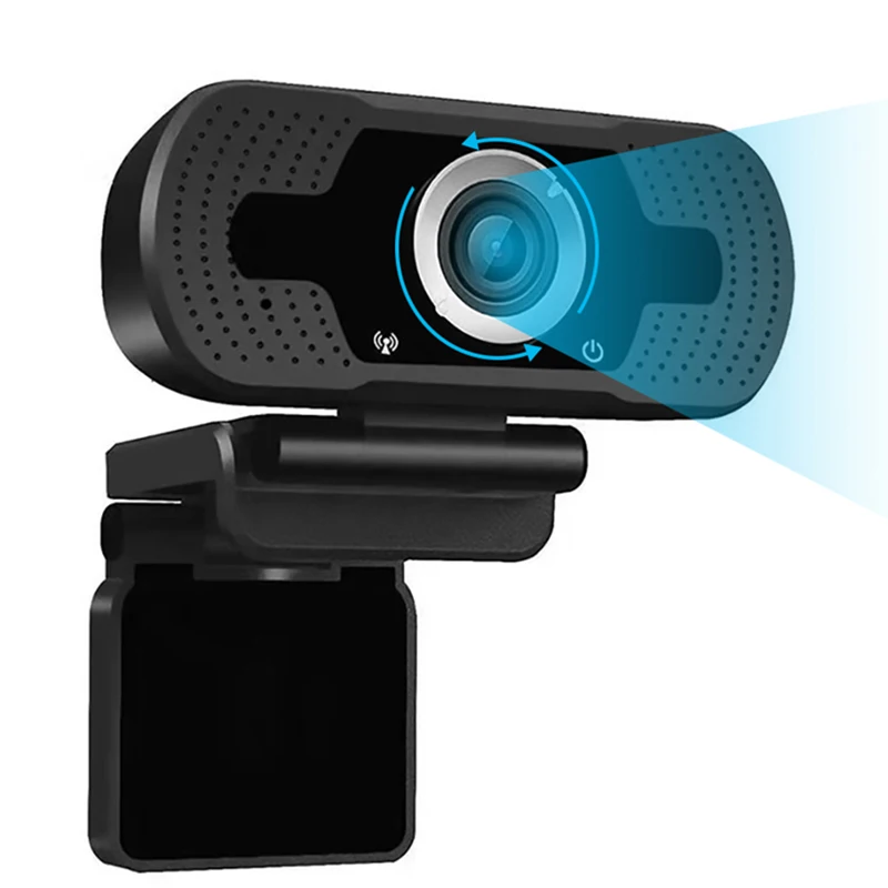 

New Arrival Smart Autofocus Camara Web Webcam Computer HD 1080P 60fps Micro USB Webcam With Microphone And Speaker, Black