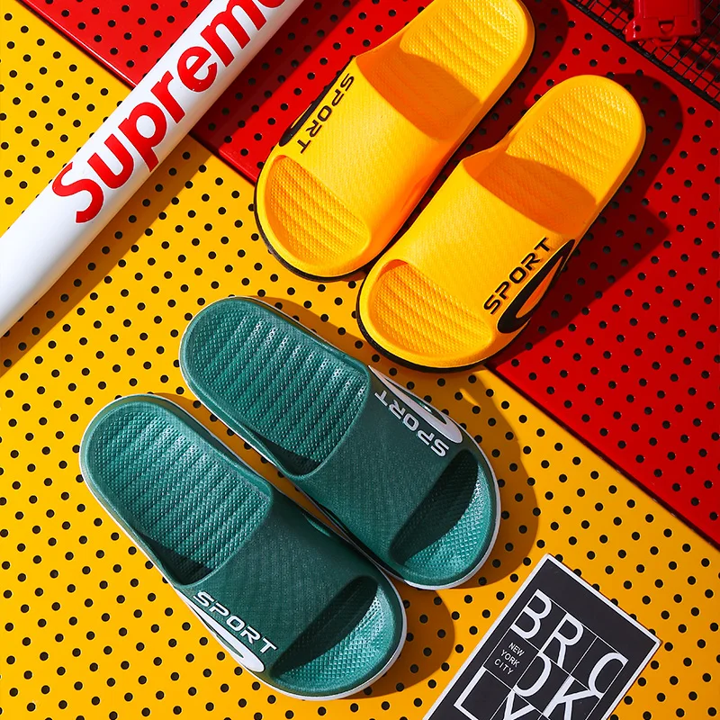 

Solid color soft girl fashion nude thick half sole fashionable wear-resistant massage non slip beach slide slippers