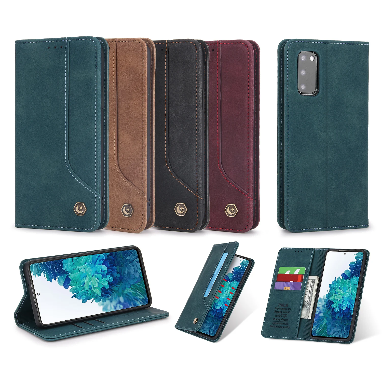 High Protective Case For Samsung S20 Plus Ultra Wallet Leather Phone