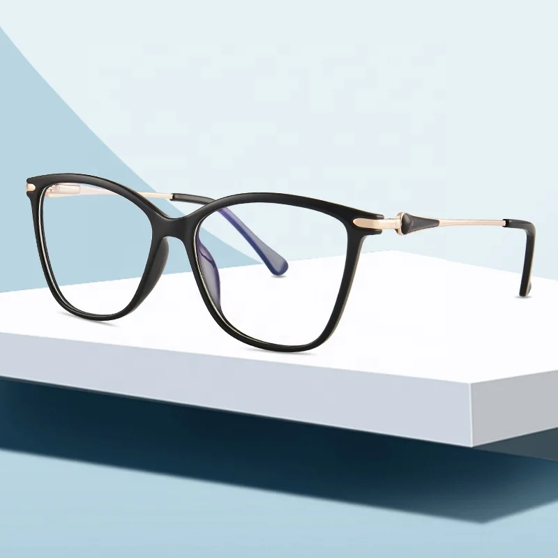 

2022 Hot Selling Women Men Fashion Square Eyeglasses Cat Eye Anti Blue Light High Quality Cateye Optical Glasses
