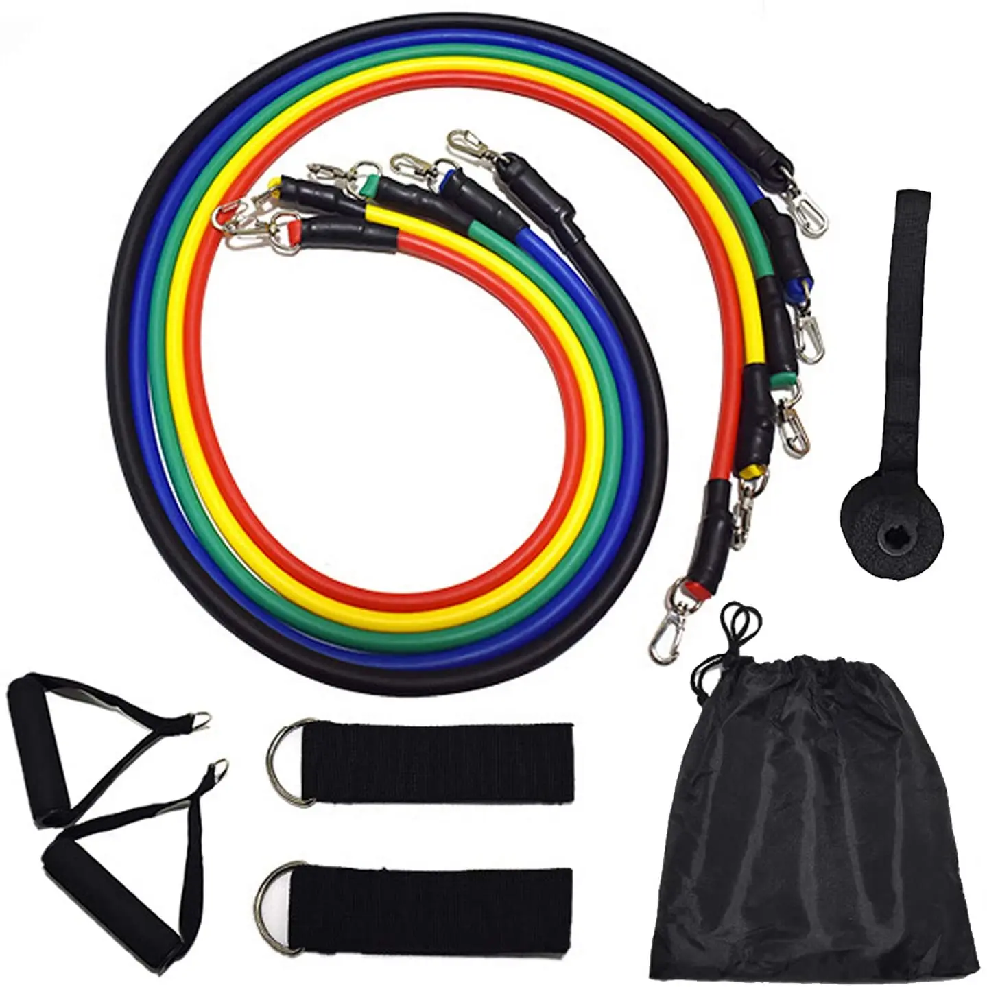 

Portable Exercise Resistance Band Set, Customized color