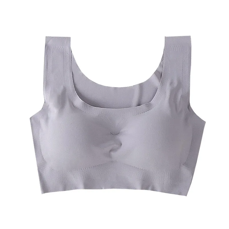 

factory price ice silk wireless seamless yoga sports bra/