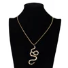 Hip Hop Jewelry 2019 High Quality Iced Out Brass Micro Pave with 5A CZ Diamond Hip-hop Snake Pendant Necklace Ready To Ship