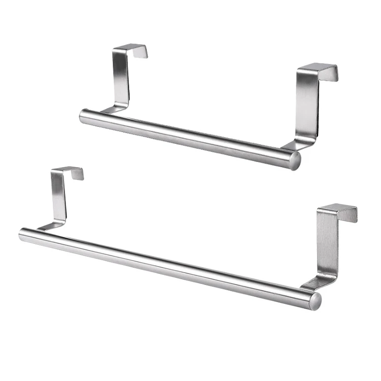 

Hot Sale New Style Stainless Steel Bathroom Kitchen Wall-mounted Shelf Expandable Towel Rack, Silver