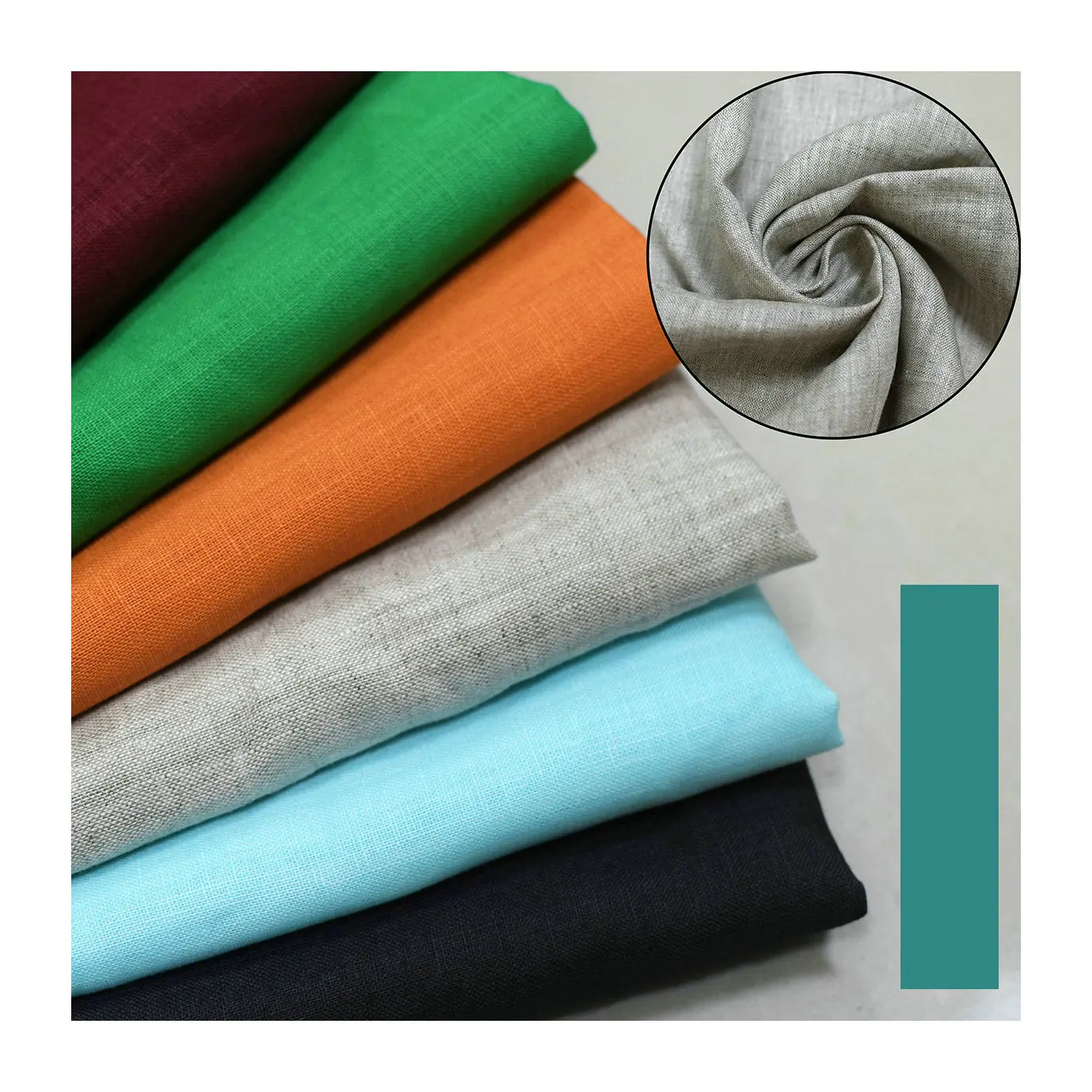 
wash Flax Linen fabric multicolor choose 