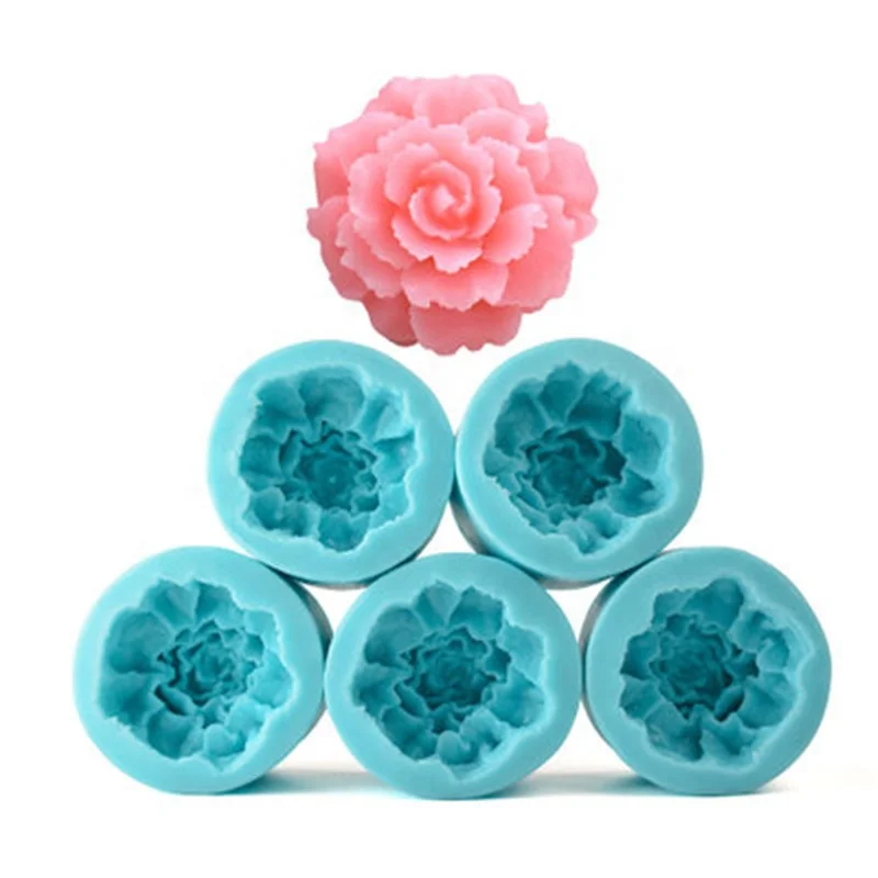 

Silicone Camellia Round Fondant Molds, Blue