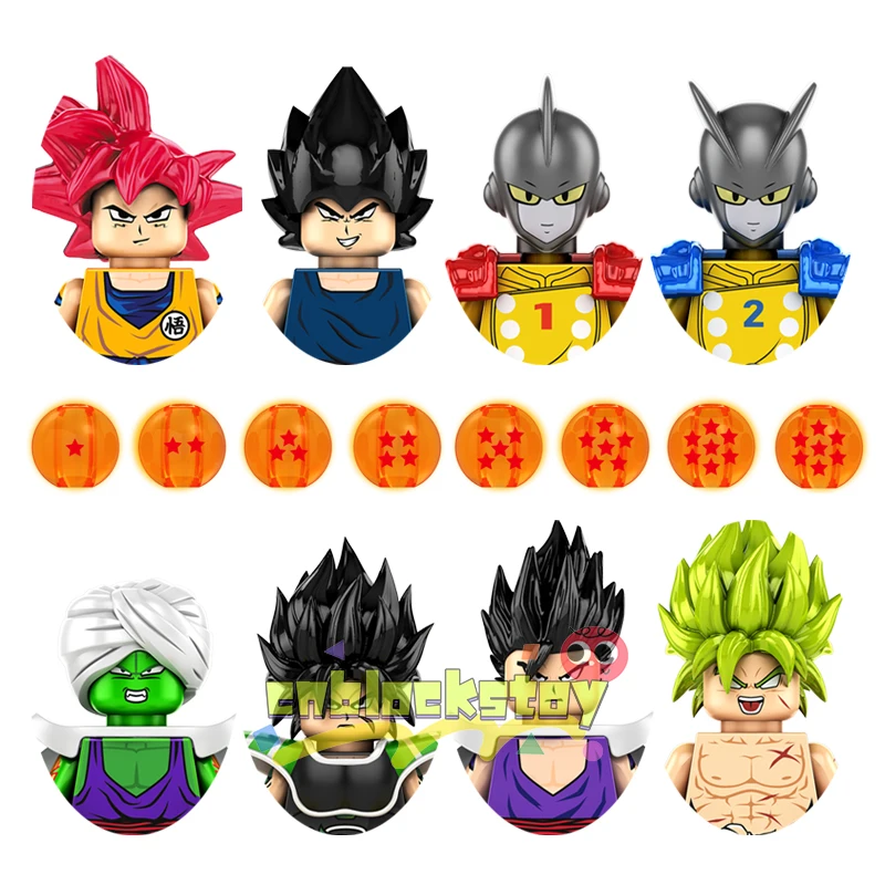 

Japanese Anime Comics Dragon Son Goku Gohan Vageta Gamma Broli Piccolo DBZ Ball Building Block Figure Collect Toy Bricks KF6158