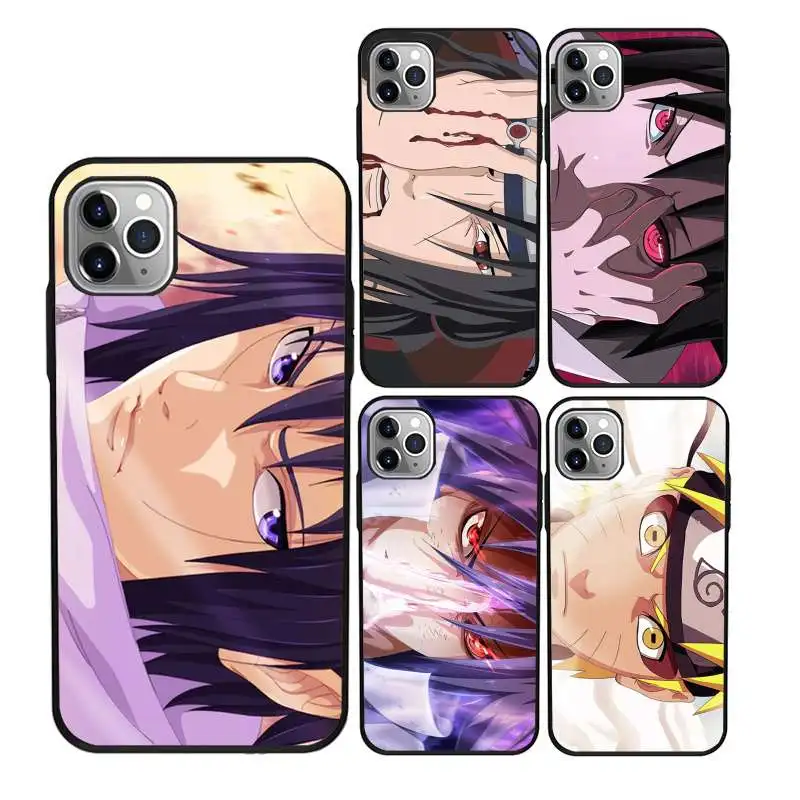 

Funny naruto black tpu cell phone cover for iPhone 11Pro Max 11 X XS XR XS MAX 8plus 8 7plus 7 6plus 6 5 5E case