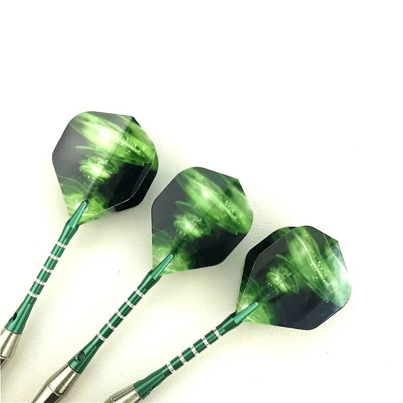 

3 pieces / set of professional darts 18g green soft tip darts aluminum alloy darts throwing game, Photos