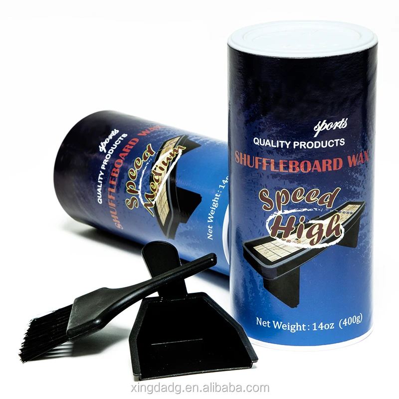 

Shuffleboard table game wax with difference speed