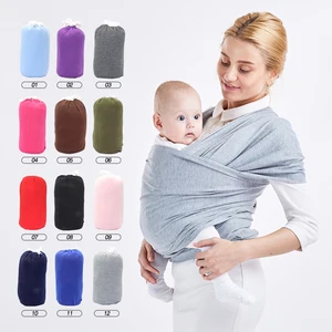 Image of 12 Colors Quality Ergonomic Newborn Baby Wrap Carrier