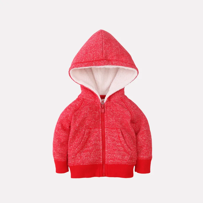 
Factory Wholesale Custom Soft Thick French Fleece Long Sleeve Reversible Boys Baby Hoodies 