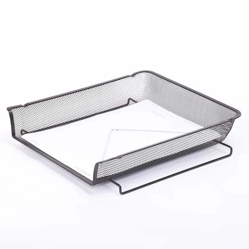 
Metal mesh file tray 