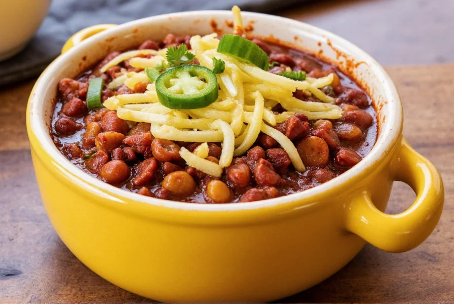 Chili topping bar setup