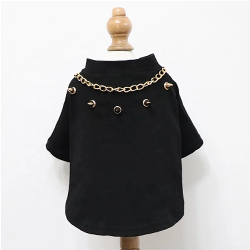 

New Style Trendy Rivet Pet Clothing, Black