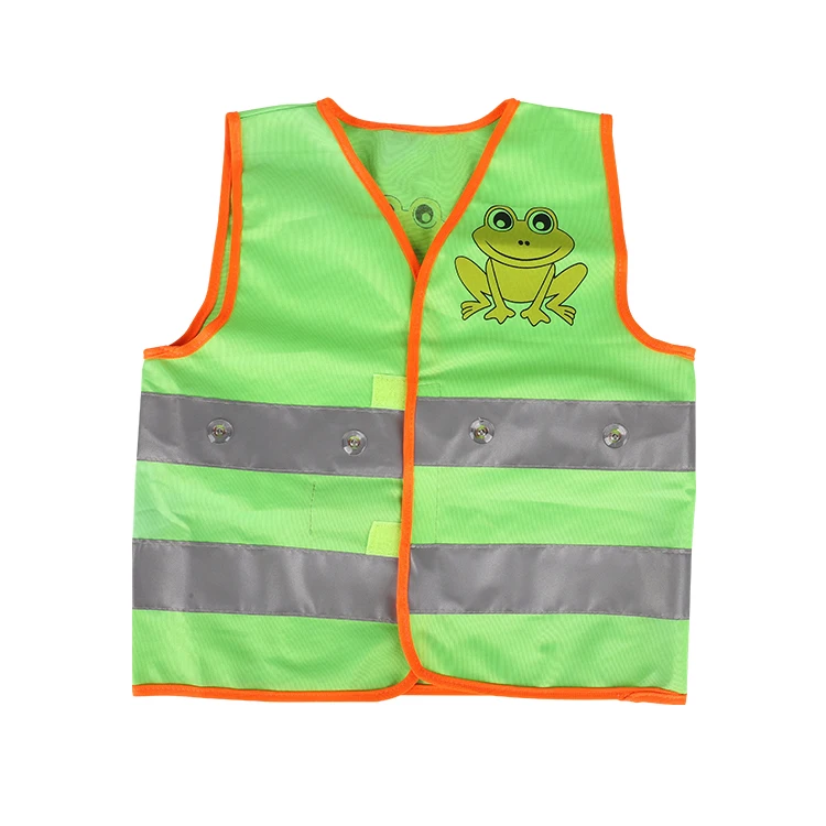 
LED Kids High Visibility Security Safety Children Vest With Reflective Strips 