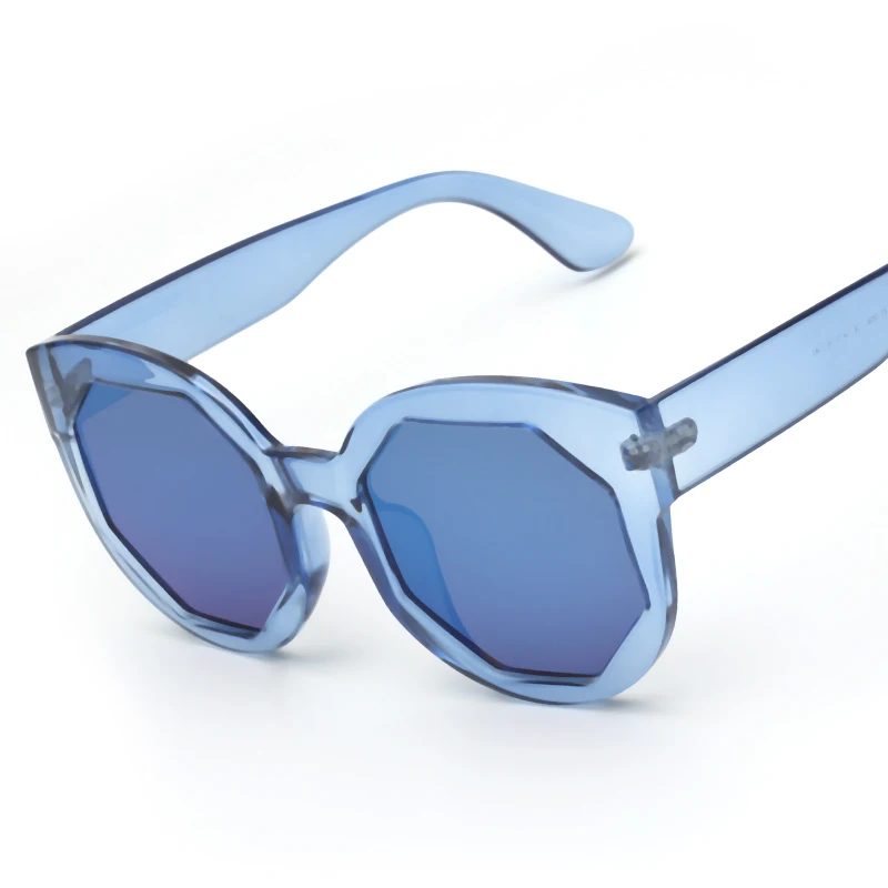 

2021 new arrivals irregular shape unisex sun glasses Summer Wholesale Oversized Mirror Sunglasses men Custom logo shades