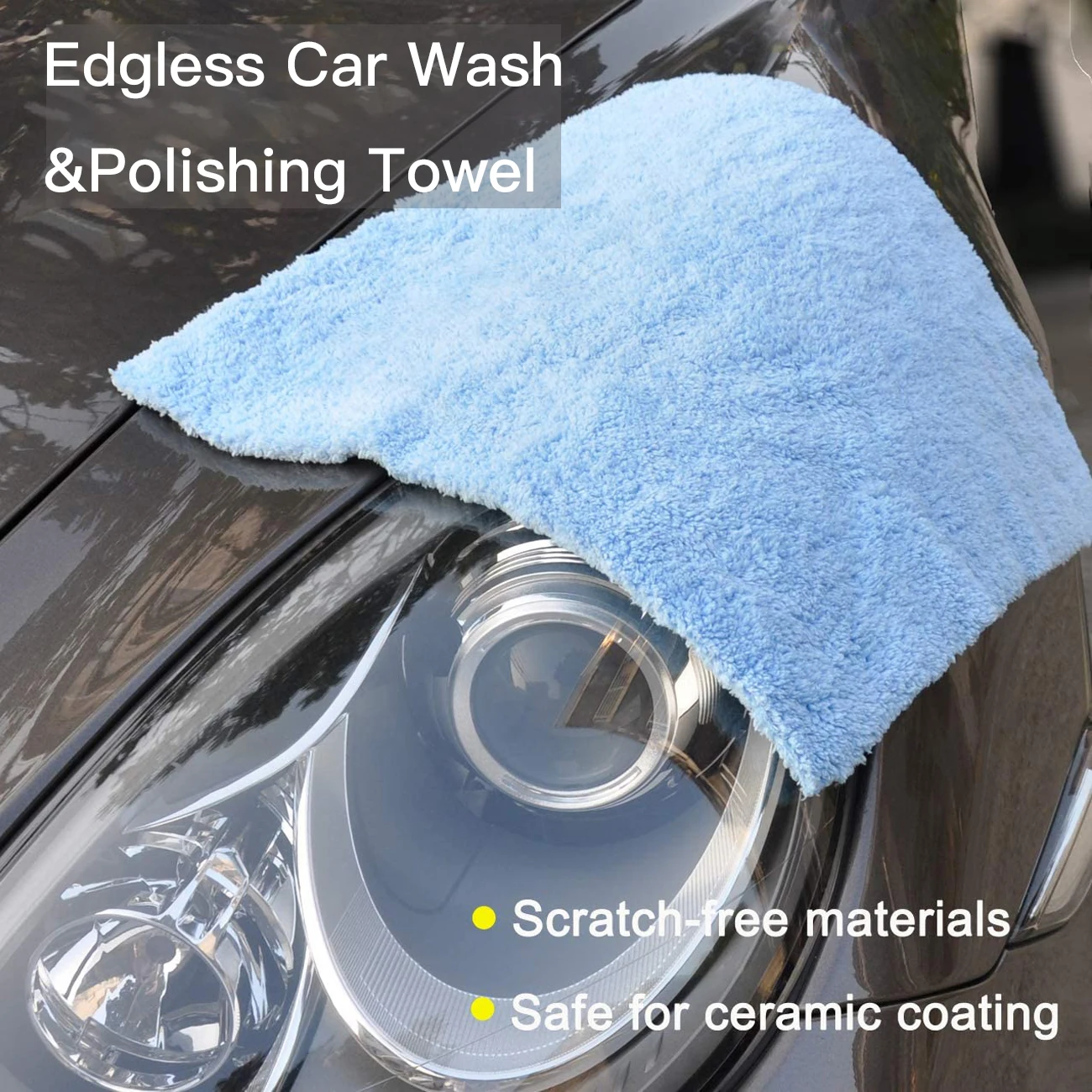 Car Microfiber Towel No Edge Scratch Free Soft Cleaning Cloth Ultra