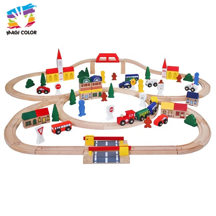 Ready To Ship 100pcs Educational Wooden Toy Train Set For Baby W04c080b ...