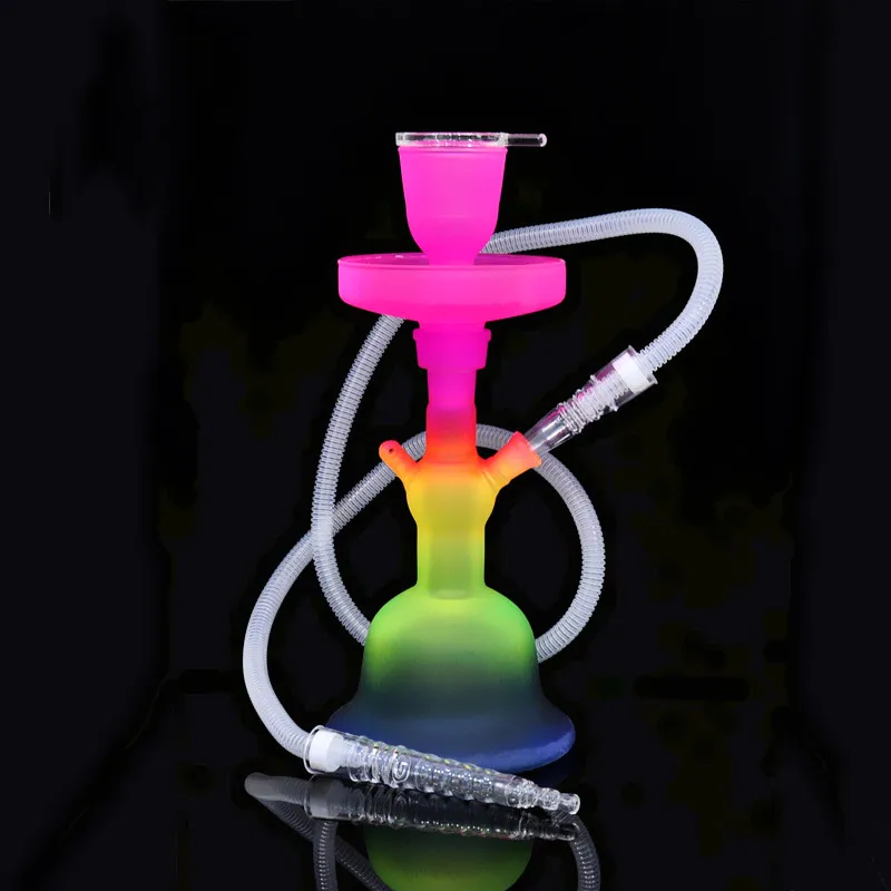 

Frosted Design Al Fakher Glass Hookah Shisha Smoking Water Pipe Complete Set Hookah for Tobacco Nargile Sheesha Accessories, Frosed