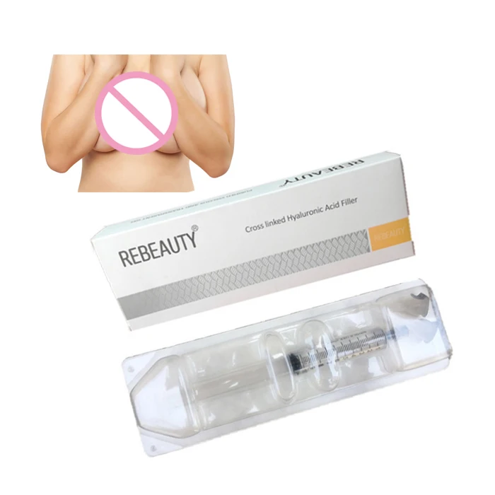 

Rebeauty 10ml crosslinked hyaluronic acid dermal filler breast enlargement and butt injections, Transparent