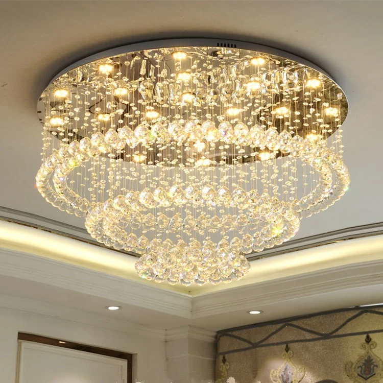 

Wedding fancy design live bedroom art manufacturer modern fancy decoration large luxury led crystal ceiling light