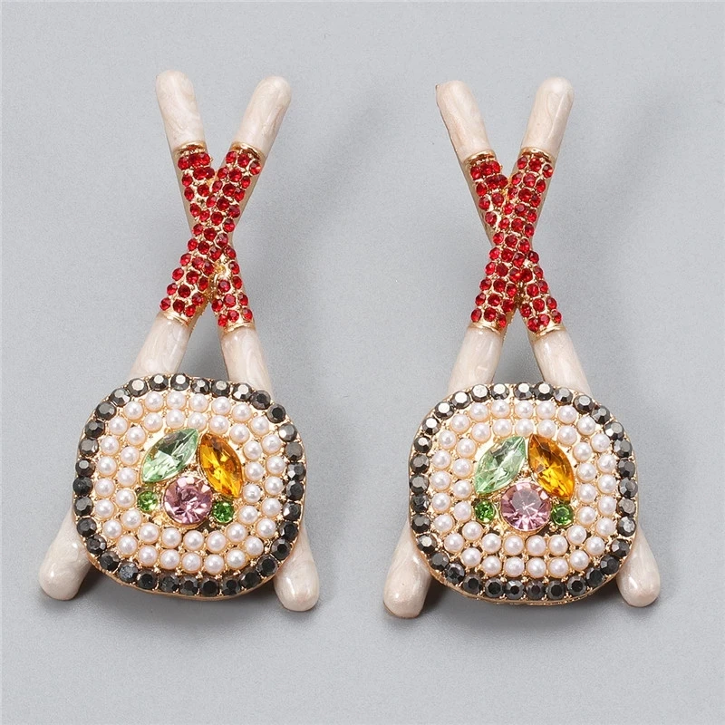 

Kaimei Boho Trendy Statement Pearls Jewelry Wholesale Fashion Lovely Handmade Crystal Metal Earrings For Women, Many colors fyi