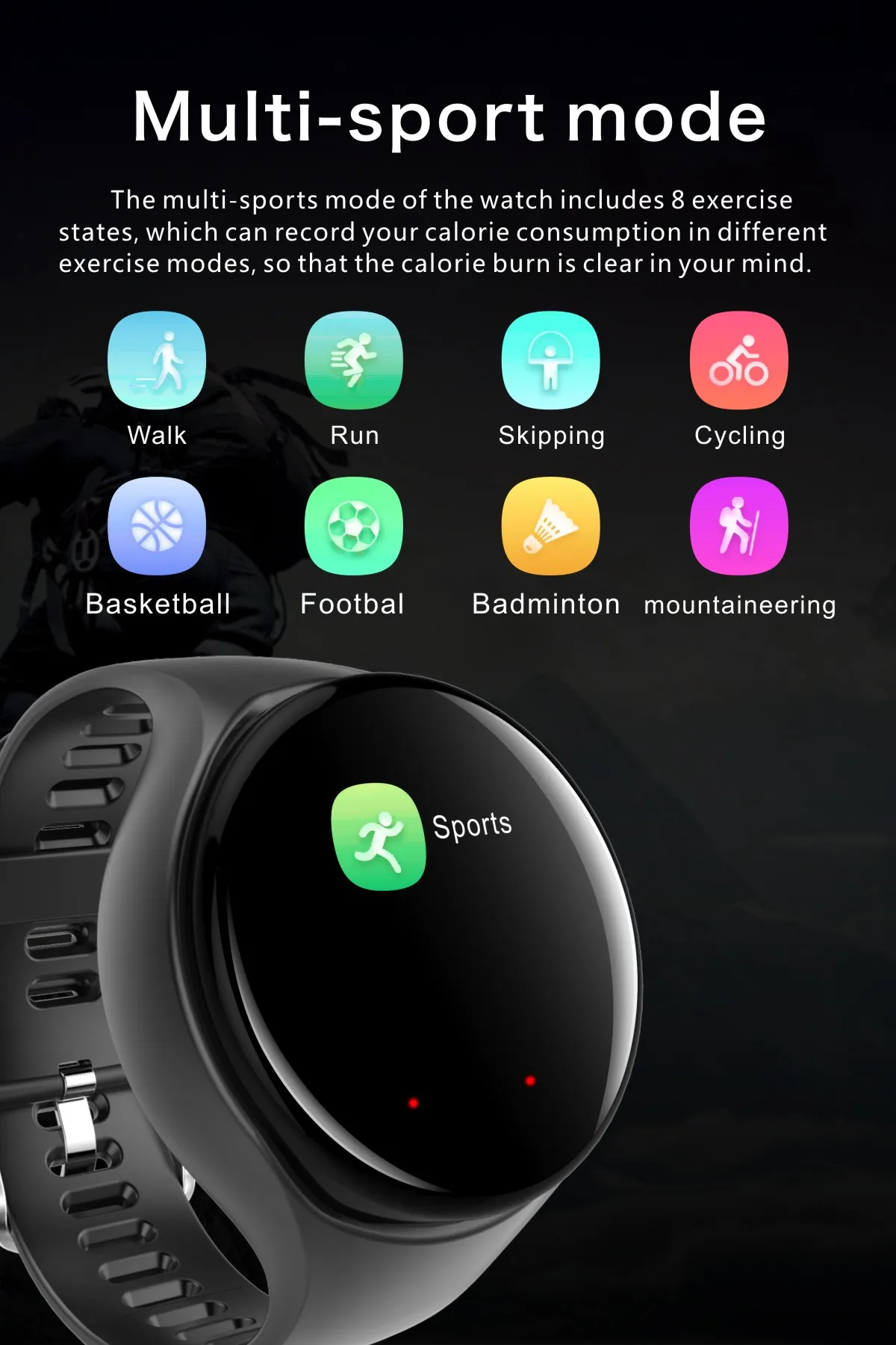 Portable Waterproof Dustproof Smart Watch True Wireless Stereo Earbuds Headphone - ANKUX.COM