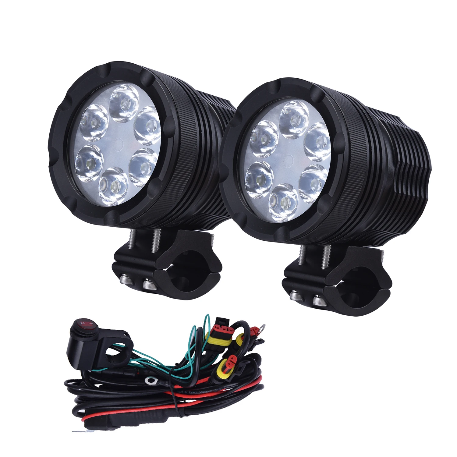 

Auto Lighting System New Super bright 60w 12v 24v motorcycle LED Headlight Bulbs Spot/Flood Led Driving Lights