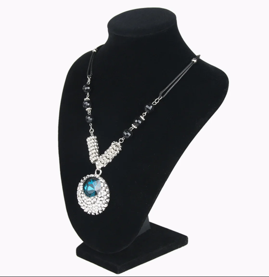 

2020 display jewelry necklace pendant table necklace holder stand bust jewelry necklace bust, Kahqi/black/white