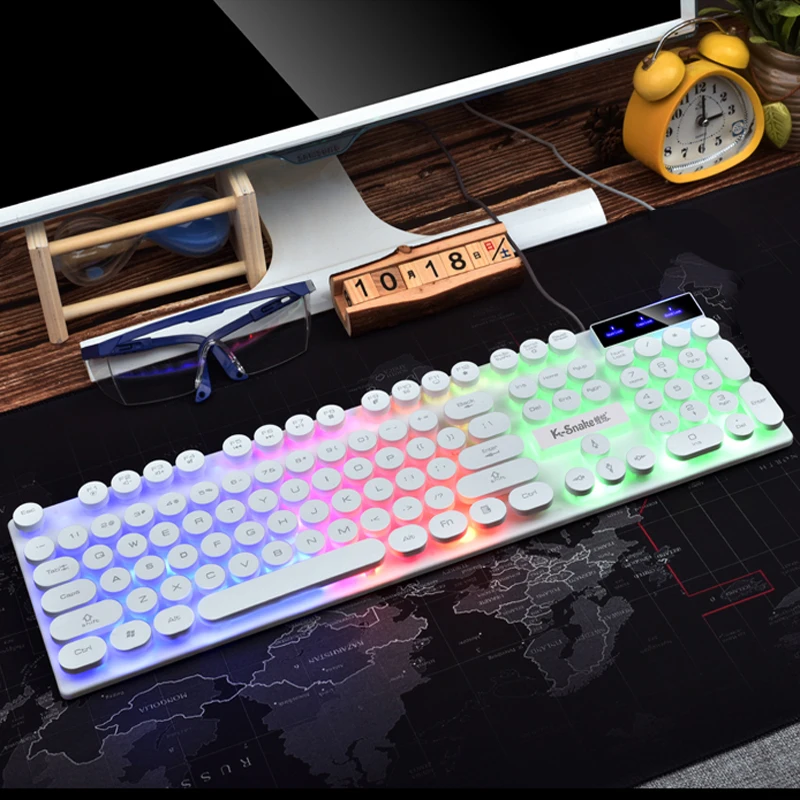 

K4 Wholesale high quality mechanical game usb wired keyboard cheap gaming keyboard