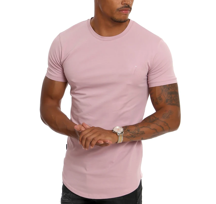 Ms1983 Custom Men's Blank Athletic Apparel Sport Crew Neck Muscle Fit