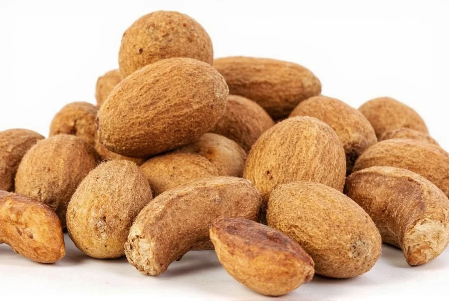 Close-up view of whole nutmeg seeds next to ground nutmeg powder showing the spice's true nature