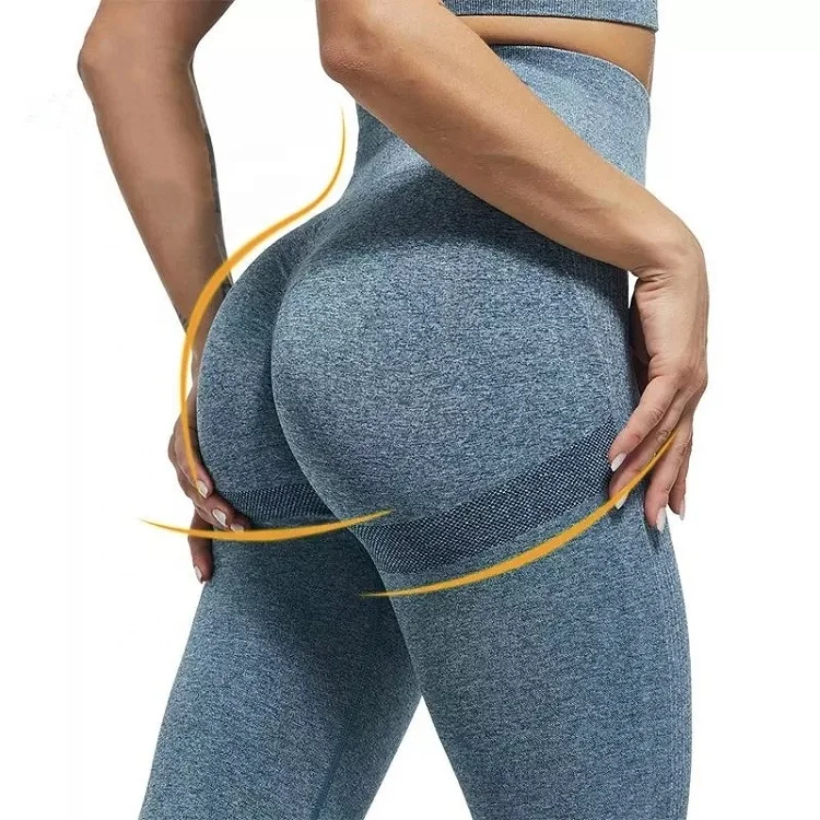 

10Colors Women High Waist Seamless Leggings Sports Flexibility Workout Scrunch Butt Leggings, As pictures or customized