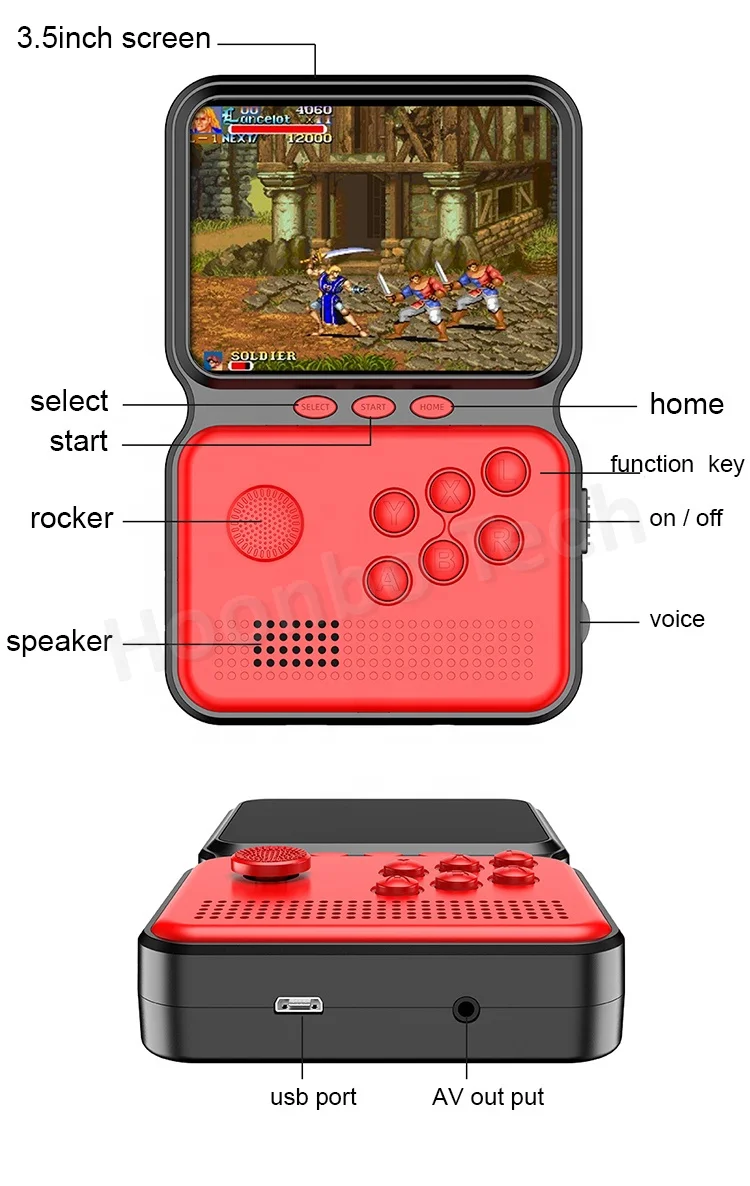 900 In 1 Handheld M3 Game Consoles Retro Classic Gaming 