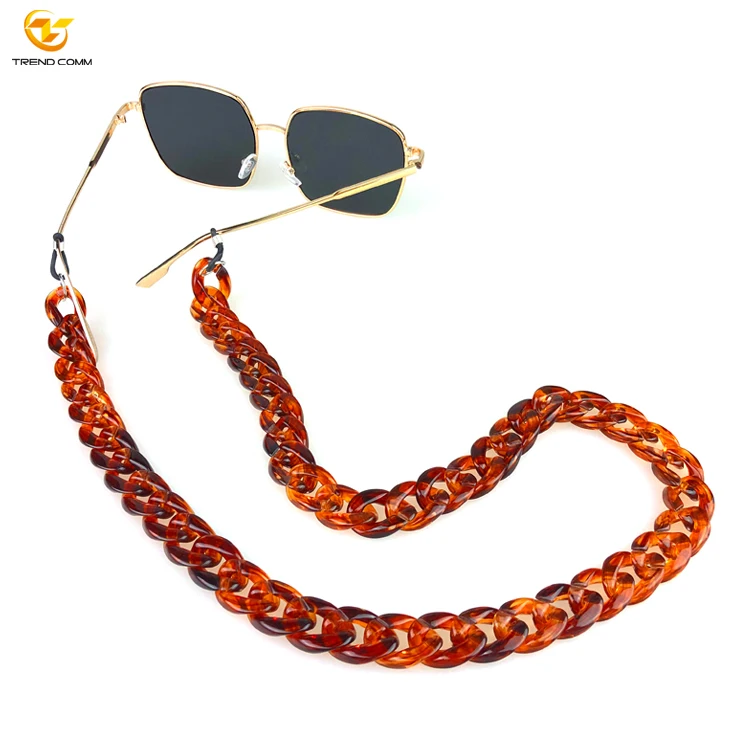 

New Design Acrylic Detachable Trendy Sunglasses Necklace Eyeglass Chain Holder