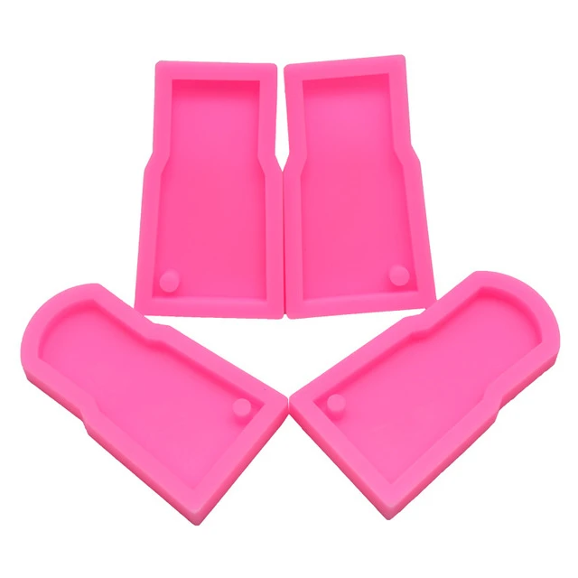 DIY silicone tumbler cup shaped molds with keychain hole