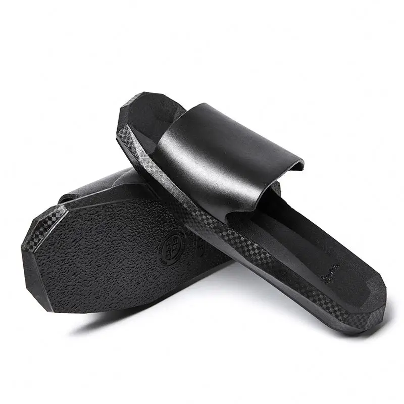 

personality summer home confortable slide sandals chinese indoor bedroom pvc slippers flip flop for men and women, Black ,white