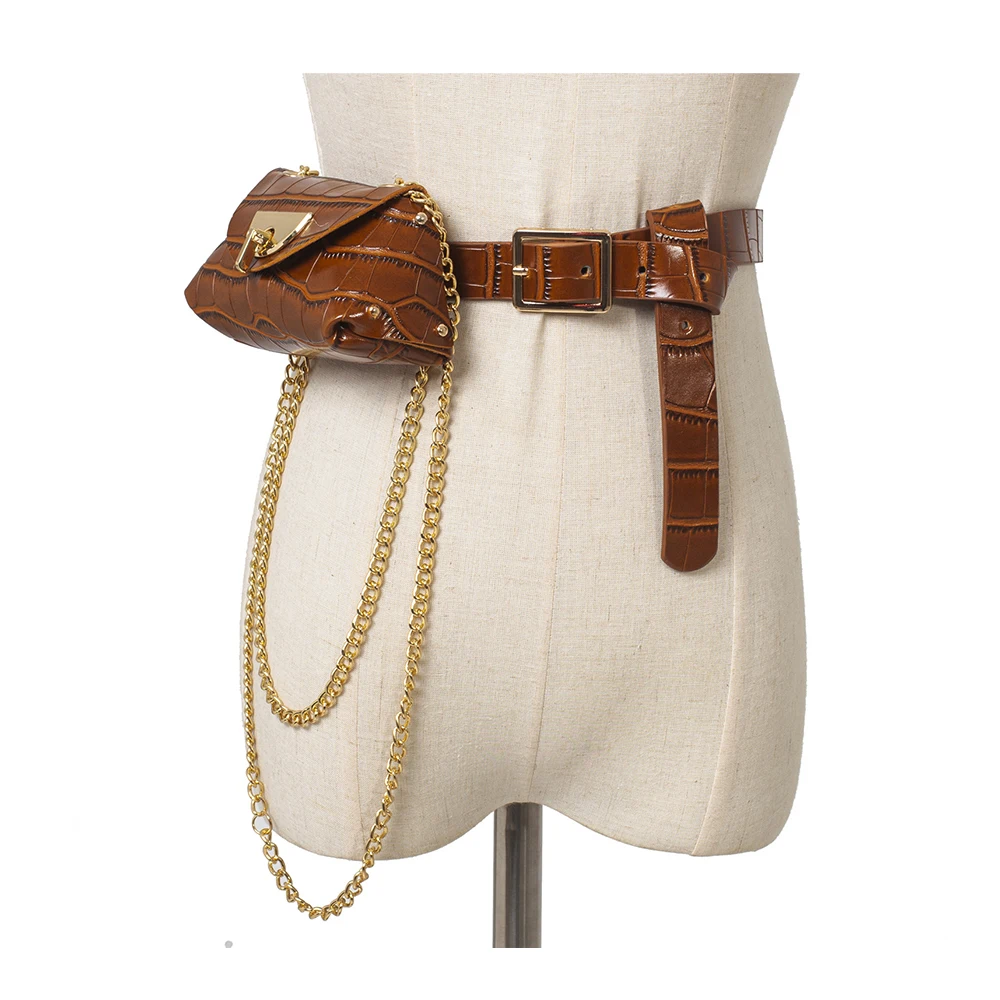 

2021 Women Fashion Waist Bag Solid Color Fanny Packs Waterproof Wear-Resistant Multi-Function Fashion Wallet Phone Waist Bag, Black, camel, apricot, snake pattern apricot, coffee, beige
