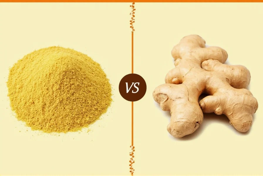 Various recipes using both ground and fresh ginger showing culinary applications