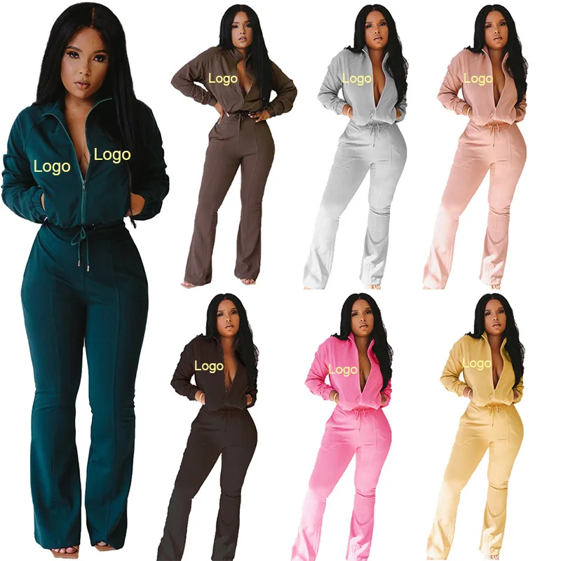 

women clothing ladies two piece pants set tracksuit sweat swear suit for women jogging suit set