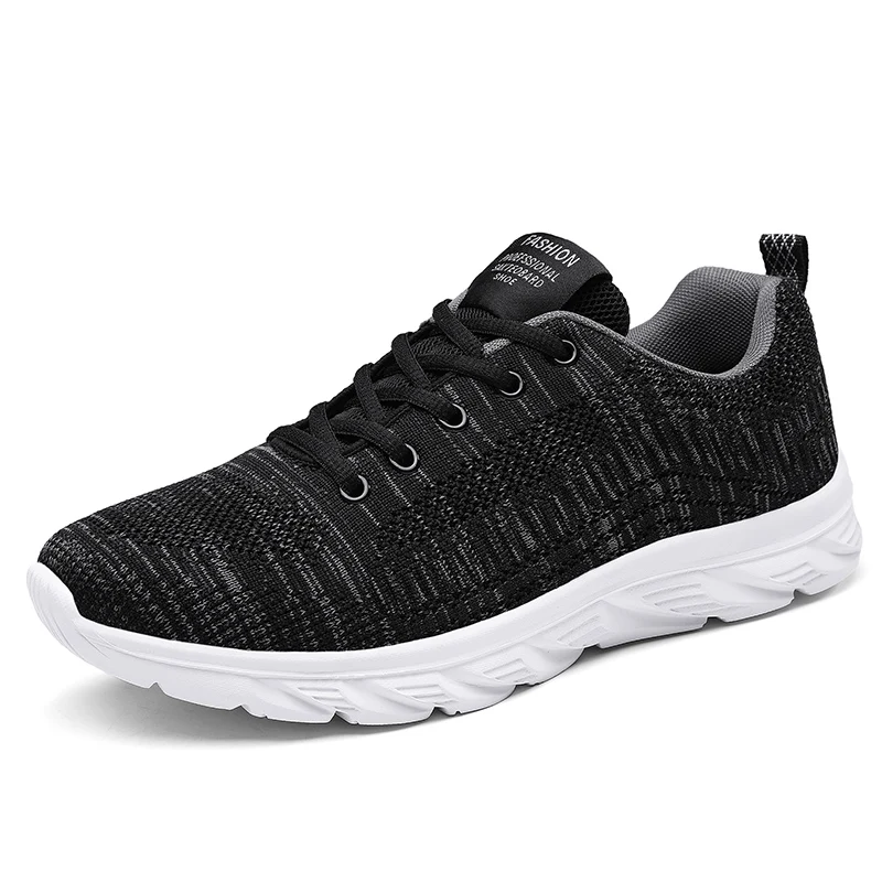 

2021 Summer Men's Fashion Sneakers Casual Air Permeable Knit Upper Sport Shoes
