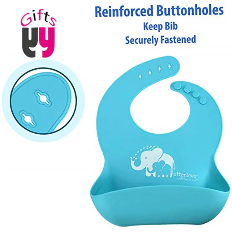 

Silicone Bib Waterproof Baby Bibs for Girls and Boys Perfect for Babies and Toddlers Easy to Clean Feeding Bibs