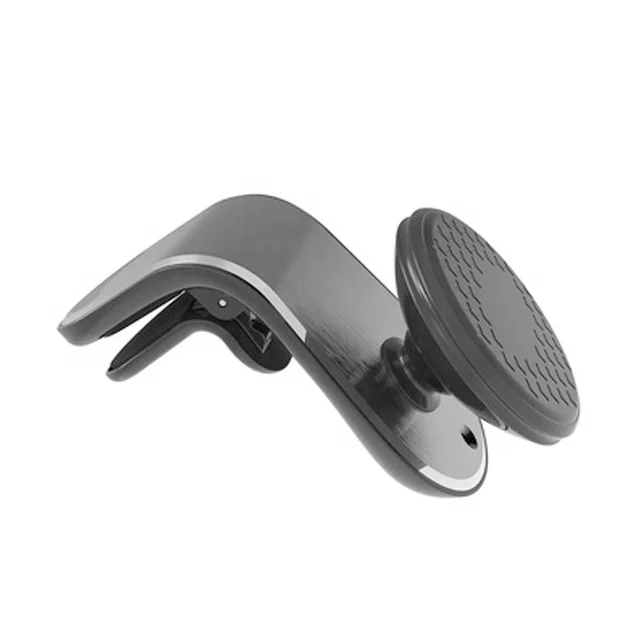 

360 Degrees Rotating Smartphone Clip Stand Mount Air Vent L Type Magnetic Car Phone Holder