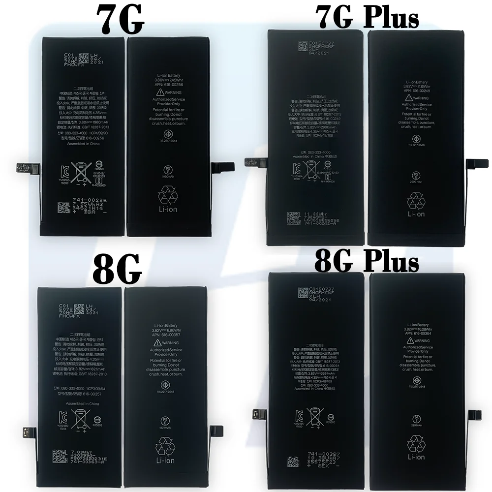 

smartphone mobile cellphone battery for iphone 4 4s 5 5s se 6 6s 6p 6sp 7 7p 8 8p plus x xr xs max 11 pro