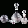 250ml 500ml 1000ml round ball shape Unique Empty Shaped Glass Wine Whiskey Set Bottles for Liquor