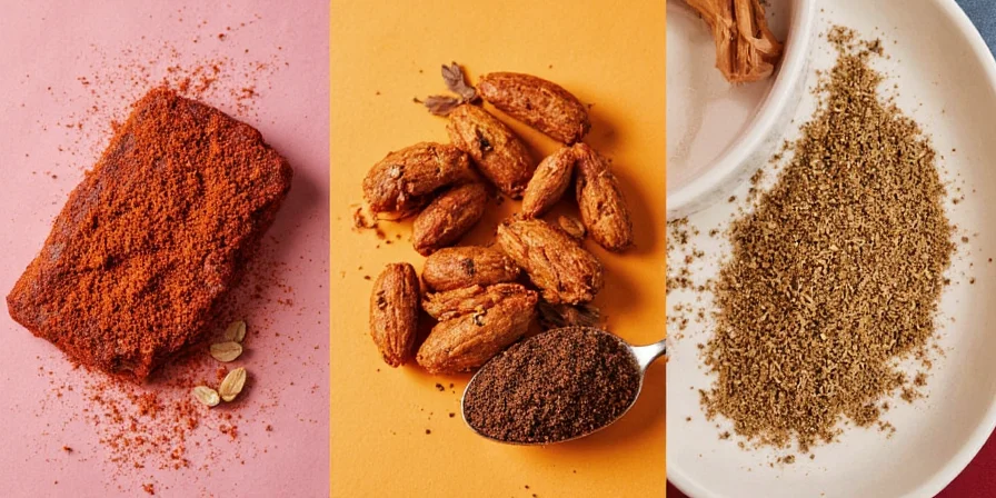 Comparison chart of best spices for beef displayed as a table.