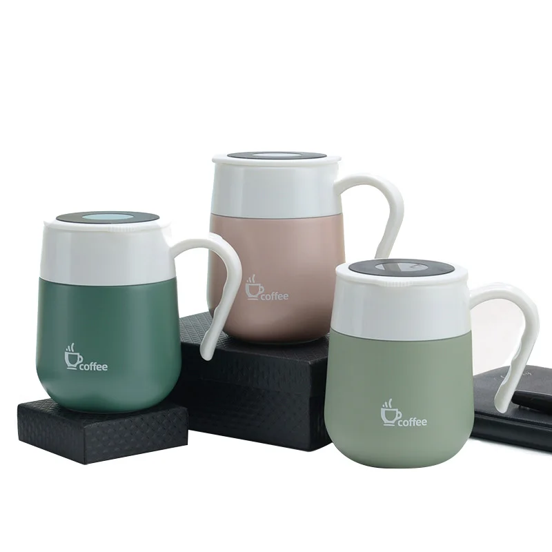 

460ml Smart Stainless Steel Coffee Mug Business Temperature Control Tea Separation Cup PC Color Box Mugs Drinkware Office Cup