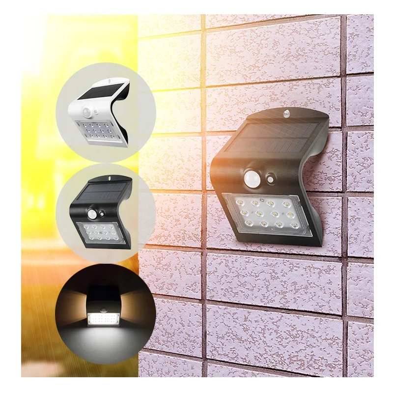 1.5W solar fence light IP65 outdoor solar powered light with replaceable battery